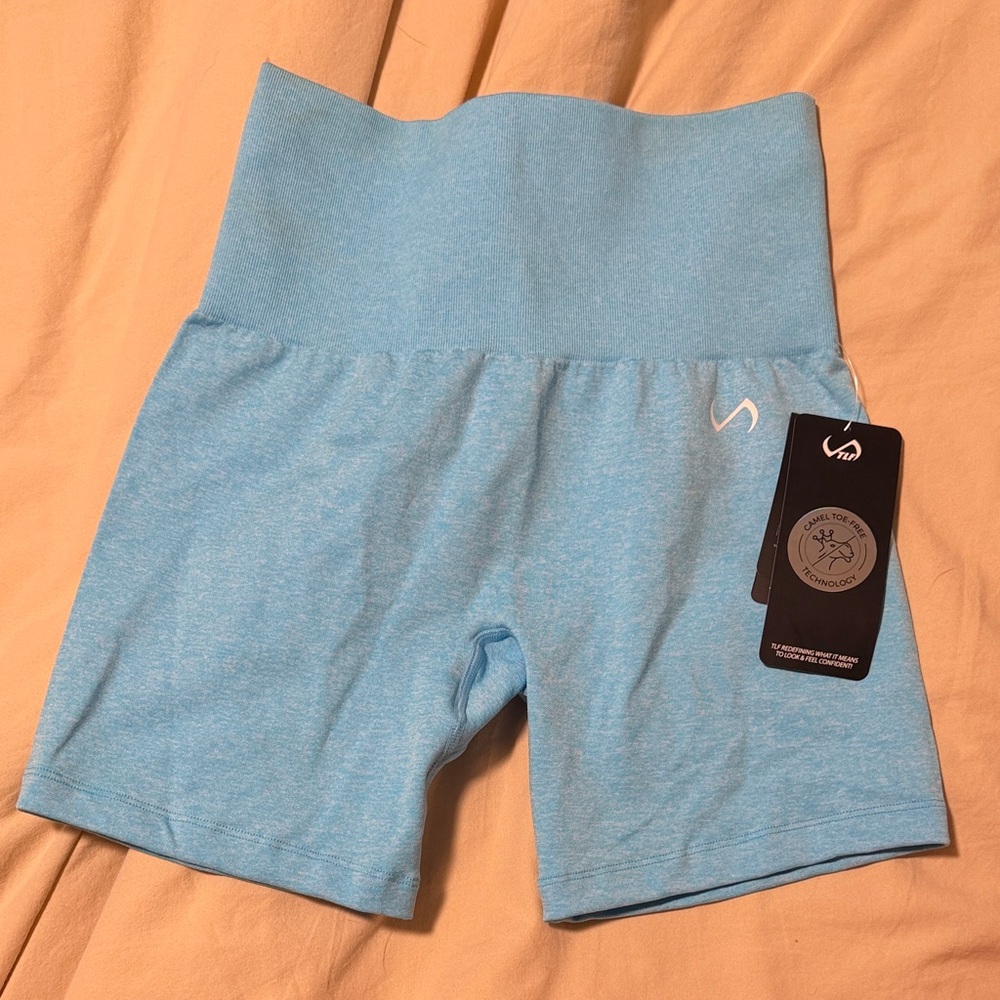 tlf High-Waist Light Blue Women’s Active Shorts